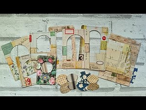 Frames & More Using Tim Holtz Paper Scraps - No dies Needed