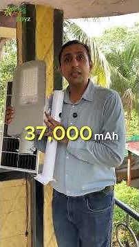 500W Solar Street Light 💡 No Electricity Bill | Super Bright Outdoor Light 🌞 #solar #shortsfeed