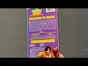 Sesame Street Learning To Share 1996 VHS Overview