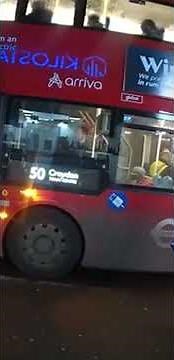 London Night Bus Route 🔴 London City Rainy Walk 🌙 Evening Tour