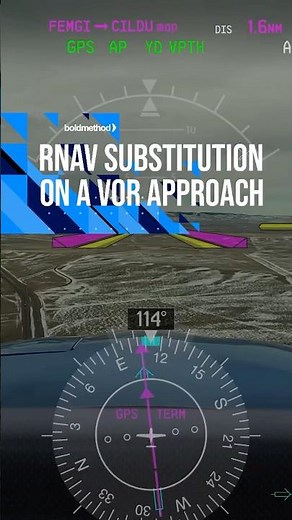 RNAV substitution on a VOR approach. #aviation #pilot #ifr #instrumentflying #learntofly #airplane