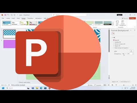 How to Set Transparent Background Image In PowerPoint [Tutorial]