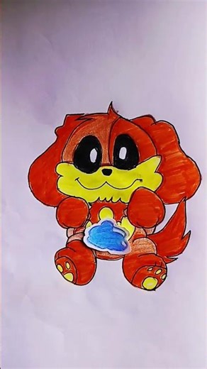 clean my belly Dogday version 🧽🫧 #paperanimation #poppyplaytime #art