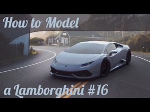 3D Car Modeling Tutorial pt.16 | Autodesk Maya | Modeling a Lamborghini Huracan