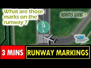 Airport Runway Markings and Signs. What are those marks on the runway means? #runway