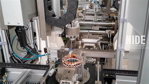 25K views · 221 reactions | Washing machine motor automatic assembly line | Induction Motor stator and rotor assembly process The washing machine induction motor is mainly composed of stator frame, frame, stator core, stator winding, end cover and support and fixing parts. This motor assembly line automatically assembles stator, rotor, end cover and support and fixing parts. #motor #manufacturing #assembly #stator #rotor #washing #machine #nidegroup | Nide Group | Facebook