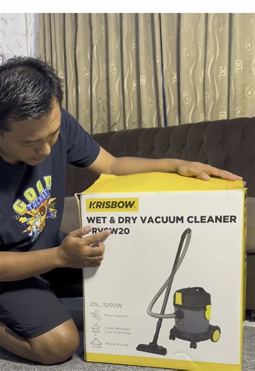 Krisbow Wet & Dry Vacuum Cleaner: Kekuatan Hisap 17 KPa
