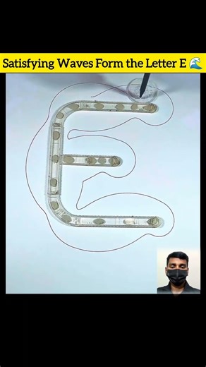 Oddly Satisfying Waves Form the Letter E 🌊 #shorts #asmr #satisfying #spirograph