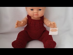 Tutorial: Paola Reina Doll Bib Leggings - Very Easy, for Any Level!!!