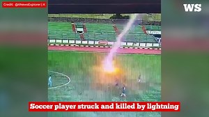 Soccer player struck and killed by lightning in Indonesia... A soccer player was struck and killed by a lightning bolt during a game in Indonesia on Saturday. Septain Raharja, 34, suffered severe burns after the lightning struck him but he was still breathing, according to local reports. He was immediately taken to the hospital, where he died... | Derek Fildebrandt