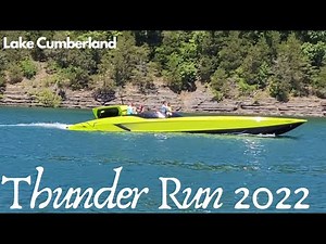 Thunder run 2022. Party cove Lake Cumberland.