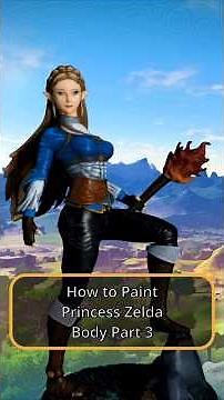 How to paint Princess Zelda, body part 3 | Breath of the wild