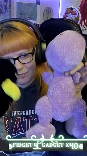 *gibberish* | #msfeisty13 on #Twitch #amigurumi #crochet #raven #dinosaur