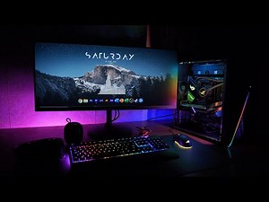 My Desk Setup | Asus ROG Strix GA35 + Acer ULTRAWIDE Nitro Xv340ckp| Prebuilt vs Custom PC