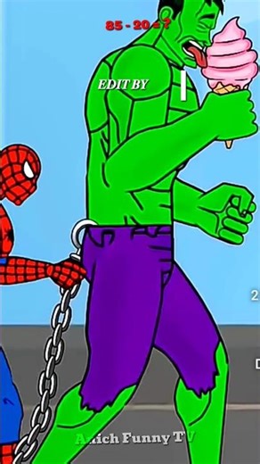Spider-Man vs Hulk 😂 Hulk’s Pants Gone Wrong! Funny Troll Video 🤣 #shorts
