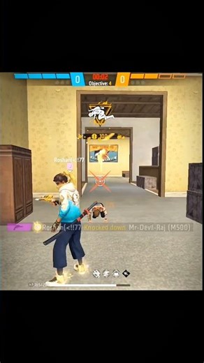 1 vs 3 in free fire sort in like and subscribe