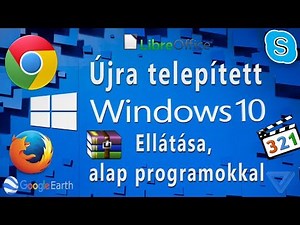 Újratelepített Windows10 - Alap programok telepítése
