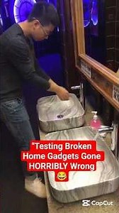 Testing Broken Home Gadgets Gone HORRIBLY Wrong😂#funny #lol #comedy #homegadgets #fyp #viral #trend
