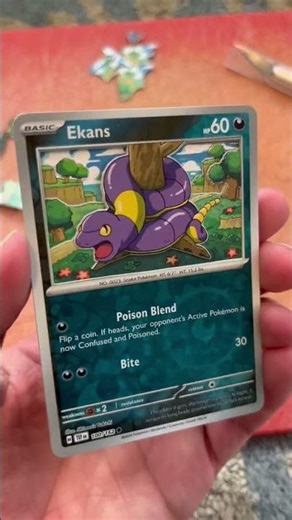 Shadowbox Pokémon card - Ekans #pokemontcg #pokemon