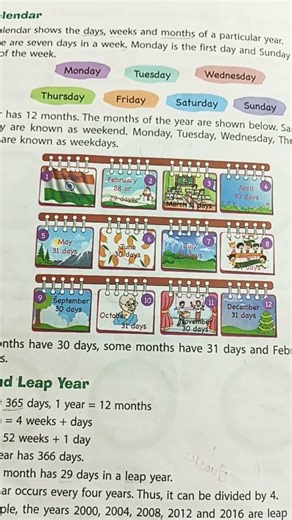 calendar #year #leep# shiksha#boosters #shortvideo #motivation #knowledge #maths#education