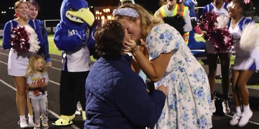 High school cheerleading coach says ‘yes’ to surprise proposal after 3 heart transplants