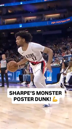 NBA on Instagram: "@shaedonsharpe took FLIGHT for this ridiculous poster last night against the Kings! 😳🔥"