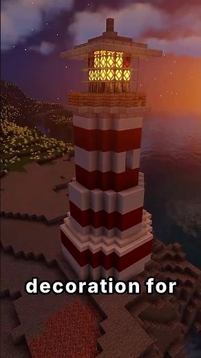 How To Build A Working Lighthouse In Minecraft 💡 #minecraft #redstone