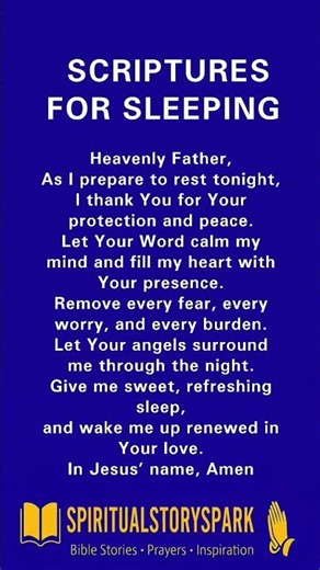 Scriptures for Sleeping 😴 | Peaceful Night with God’s Word #shorts