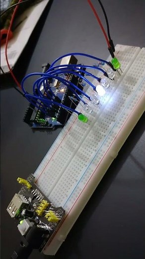 Barras de 7 Leds con Arduino para estudiantes