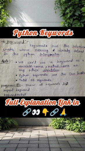 Python|Keywords In Python|Python For Beginners|Python Full Course|PythonKeywords|#corepython #python