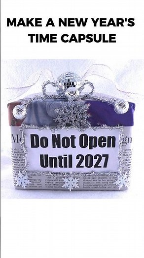 DIY Time Capsule - How to Make a 2026 Time Capsule #shorts #timecapsule #newyear2026