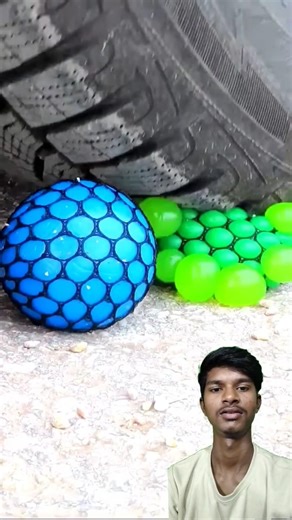 Ball and other things crused by car #shortsfeed #funny #crushing
