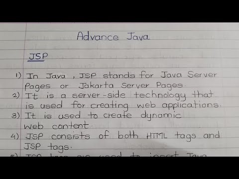 What is JSP in Java ? Uses of JSP in Advanced Java (in Marathi)