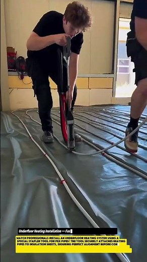 Underfloor Heating Installation — Fast & Precise with PEX Pipe Tool ⚙️