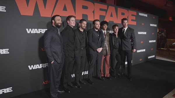 Warfare Cast Interviews with Will Poulter & Cosmo Jarvis