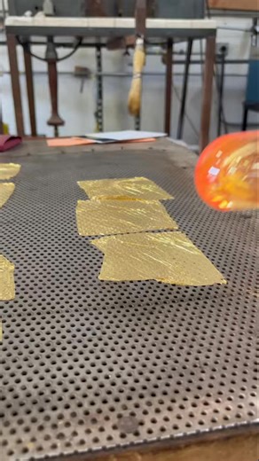 Glassblowing compilation close up molten glass being augmented.#glasssculpture #satisfying | Billie Sanford