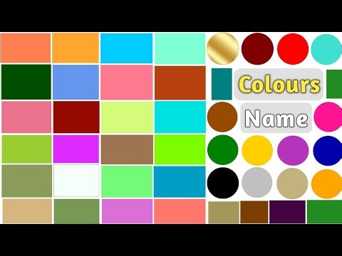 Colours Vocabulary ll 50 Colours Name In English With Pictures ll Common Colours Name