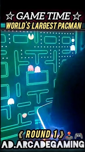 World's Largest Pac-Man Level 1 Gameplay - Game Time Retro Arcade
