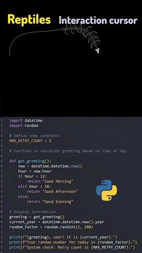 I Made a Reptile Follow My Mouse Using Python! 🦎 | Thonny + Pygame