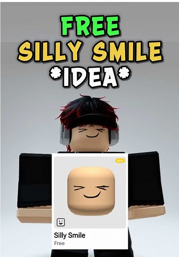 Silly Smile Face Head in Roblox