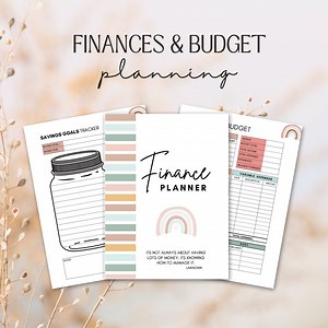 Complete Financial Planner Printable - 10 Pages for Annual Summary, Monthly Budget, Income Tracker, Savings Goals, & More - Instant Download - Etsy