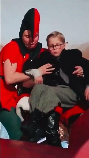 Famous movie quote “You’ll shoot your eye out kid”! from Santa in the 1983 A Christmas Story movie