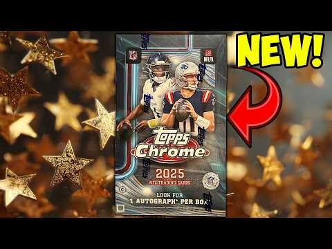 FIRST LOOK 2025 Topps Chrome Football HOBBY BOX Opening