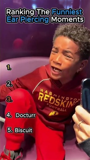 Top 5 Funniest Ear Piercing Moments! 👂 #shorts #funny
