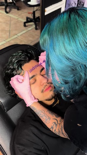 Face Tattoo Process on a Picky Client