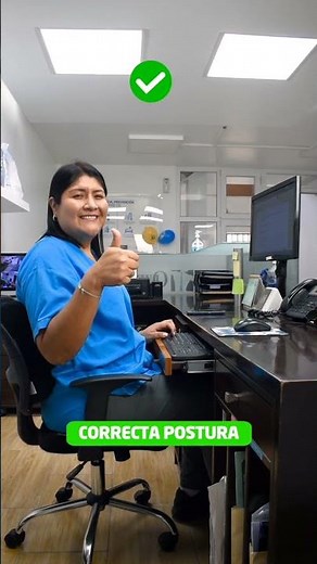 Pasos para tener una correcta postura frente a la computadora 👨🏻‍💻 #dolordeespalda #quiropractica