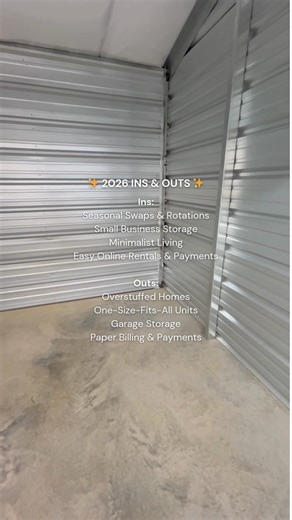 ✨ 2026 is here, and it’s all about smart, secure, and stylish storage that fits your lifestyle! 📦💫 Rent online today and start the year organized! https://www.allstorageonline.com/location/usa/tx/fort-worth/all-chisholm/ #SelfStorage #InsAndOuts #2026 | All Storage
