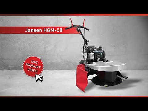 Hochgrasmäher Jansen HGM-58, Rasentrimmer, Freischneider, Sichelmäher