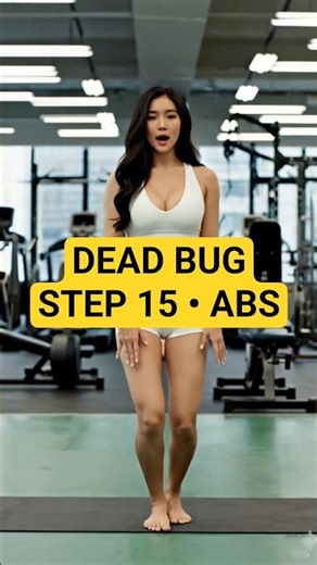 Abs Step 15: Dead Bug Exercise for Deep Core Control & Stability #shorts