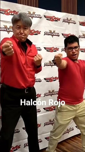 Transformación/Henshin con Daisuke Shima, actor de Halcón Rojo en Liveman en el Japan Heroes Matsuri